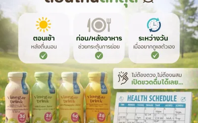 🕒 Vinegar Drink ดื่มตอนไหนดี? เลือกเวลาที่ใช่ ในสไตล์ที่ชอบ! 🥤✨