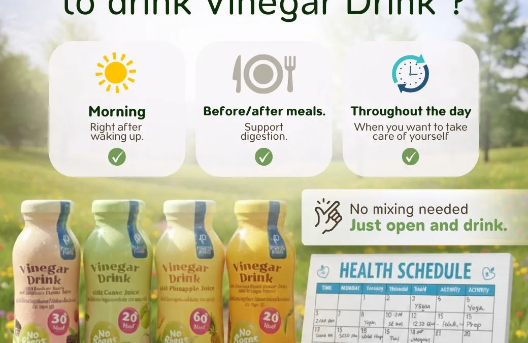 🕒 When is the best time to drink a Vinegar Drink? Pick your perfect moment! 🥤✨